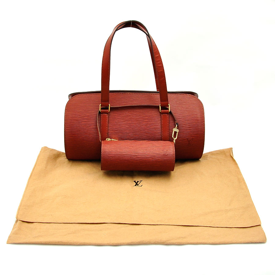 Auth LOUIS VUITTON Epi Soufflot Handbag Kenya Brown Epi Leather - 22268 | eBay