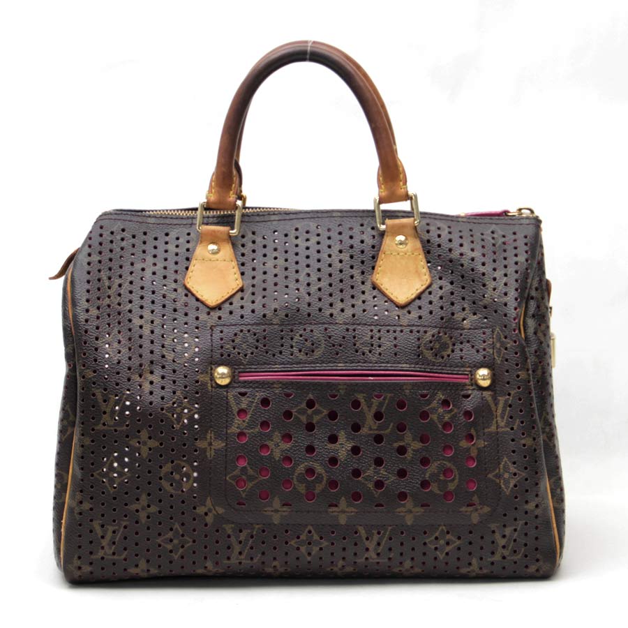 Auth LOUIS VUITTON Monogram Perforated Speedy 30 Handbag Pink M95180 - 35325 | eBay