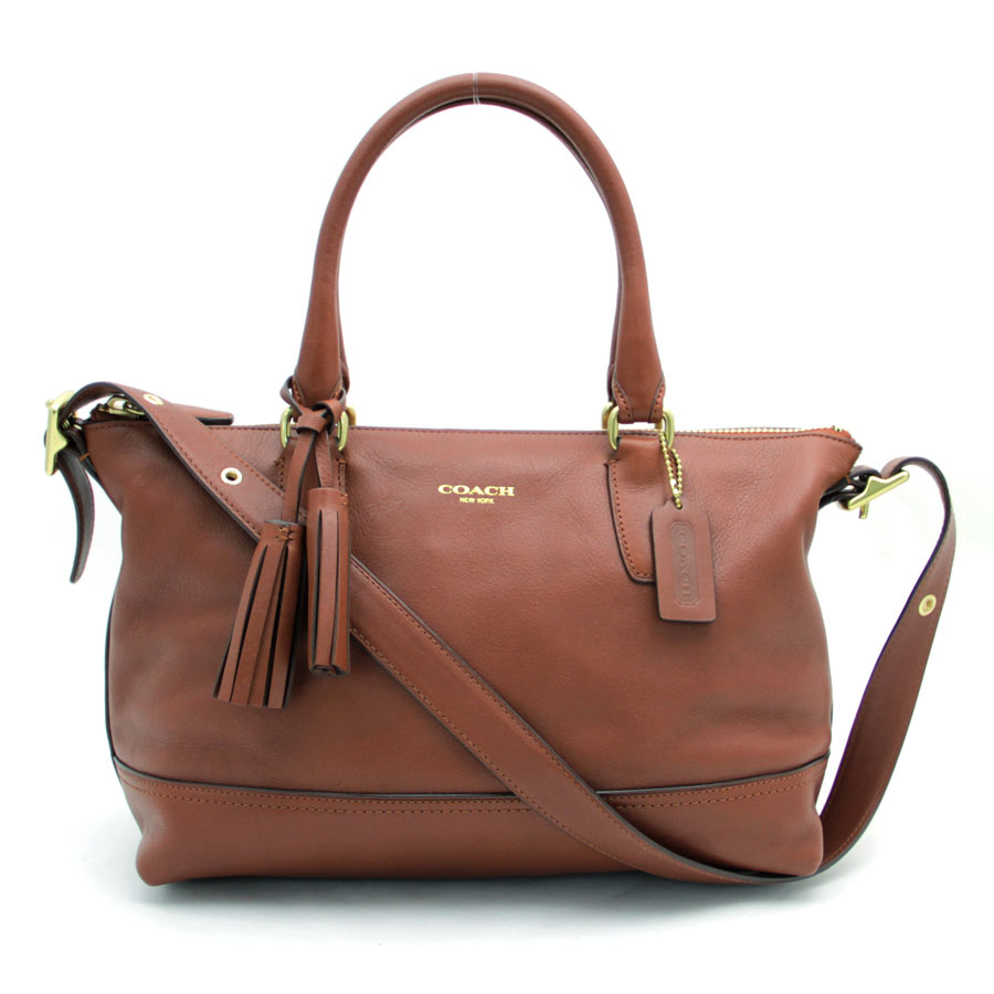 Auth COACH Legacy Molly Satchel Handbag Brown Leather - 24336 | eBay